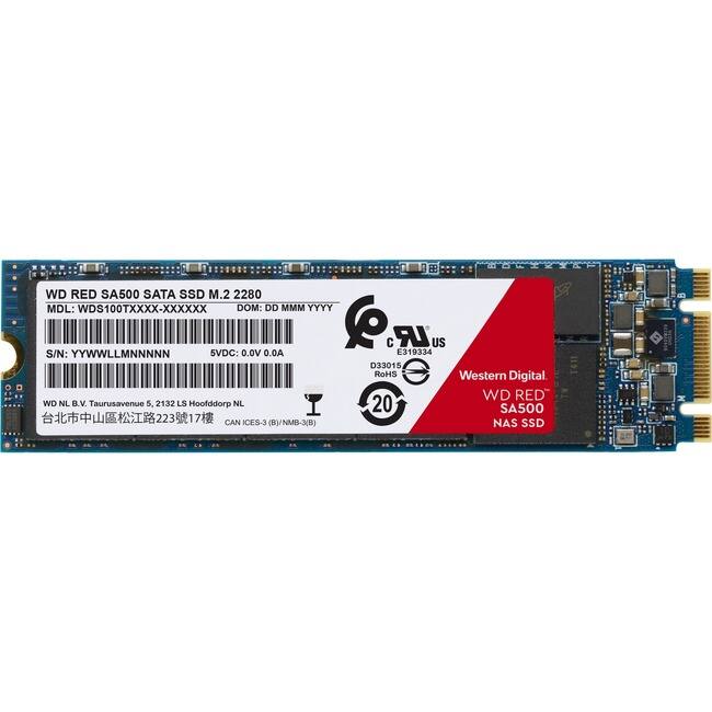 WD RED SA500 SATA SSD M.2 2280
MDL: WDS100TXXXX-XXXXXX
DOM: DD MMM YYYY
S/N: YYWWLLMNNNNN
5VDC: 0.0V 0.0A
L319334 D33015
RoHS
Western Digital
WD RED
WD NL B.V. Taurusavenue 5, 2132 LS Hoofddorp NL
台北市中山区松江路223號17樓
CAN ICES-3 (B)/ NMB-3(B)
NAS SSD
E319334
D3015
RoHS
20