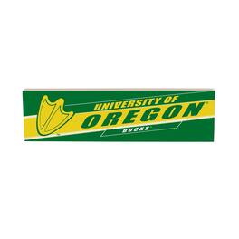 Evergreen Enterprises - Oregon Ducks 5" x 18" Shadow Logo Wood Mantle Sign - Multicolor