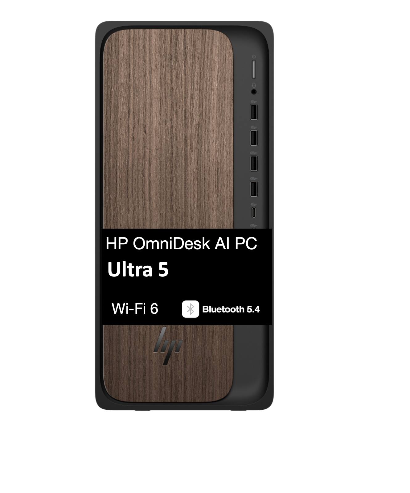 HP OmniDesk AI PC  
Ultra 5  
Wi-Fi 6  
Bluetooth 5.4