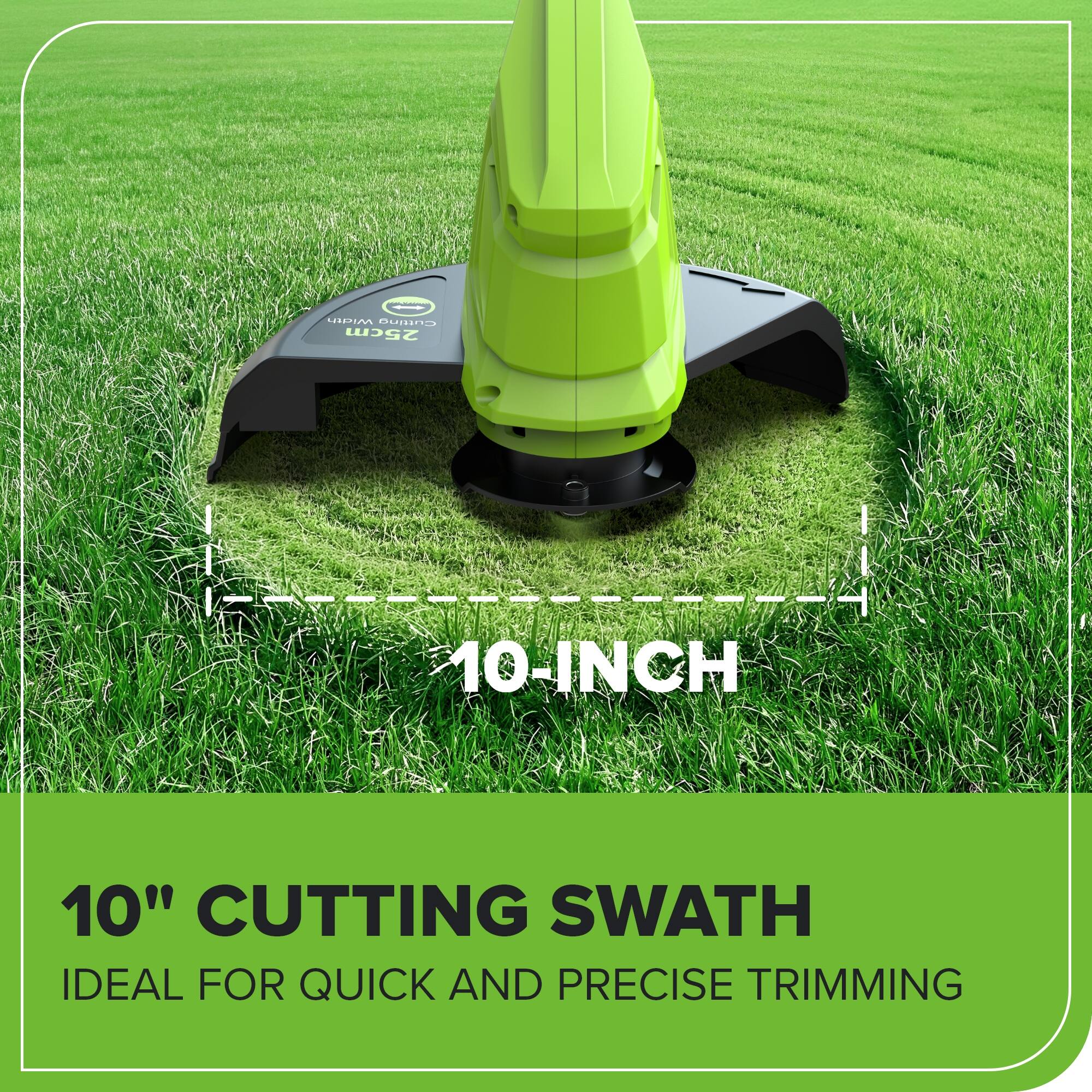 - MEA Culting - 25cm 10-INCH 10" CUTTING SWATH IDEAL FOR QUICK AND PRECISE TRIMMING