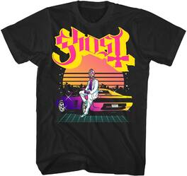 PopMarket - Ghost - Ghost - Papa Lambo Synthwave T-Shirt - Medium Black TS4405GOSA2 - APPAREL - Multicolor