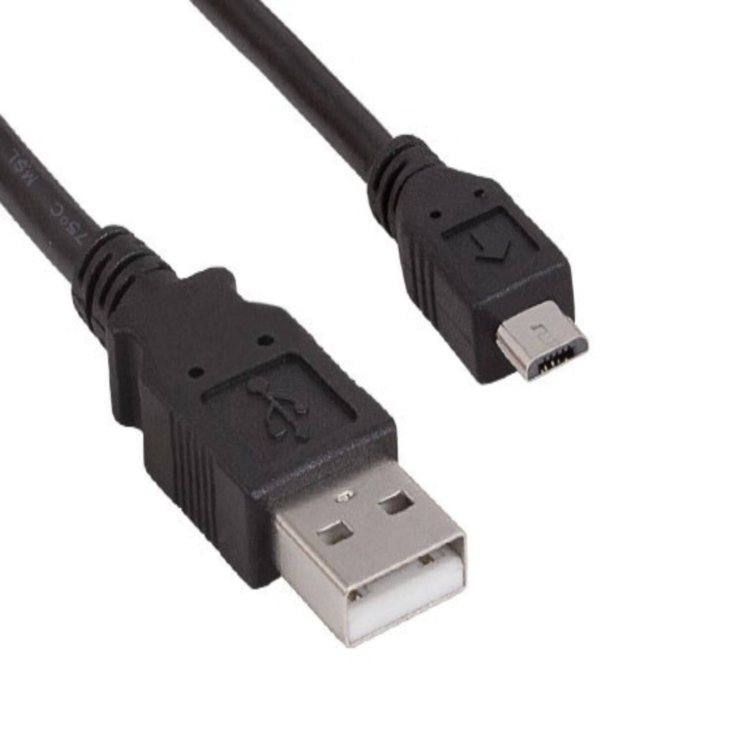 Sanoxy - 15ft USB 2.0 A Male to Micro B Male Cable - Black