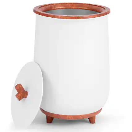 Front. SKONYON - Heated Foot Bath Bucket with Large Capacity Fast Heating and Temperature Control - Coffee.