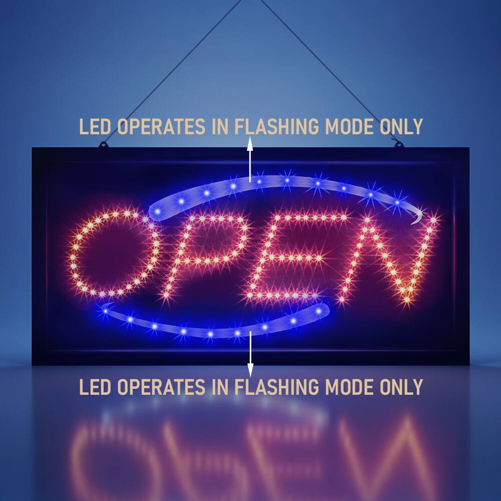LED OPERATES IN FLASHING MODE ONLY  
LED OPERATES IN FLASHING MODE ONLY
