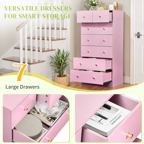 VERSATILE DRESSERS FOR SMART STORAGE

7 Large Drawers