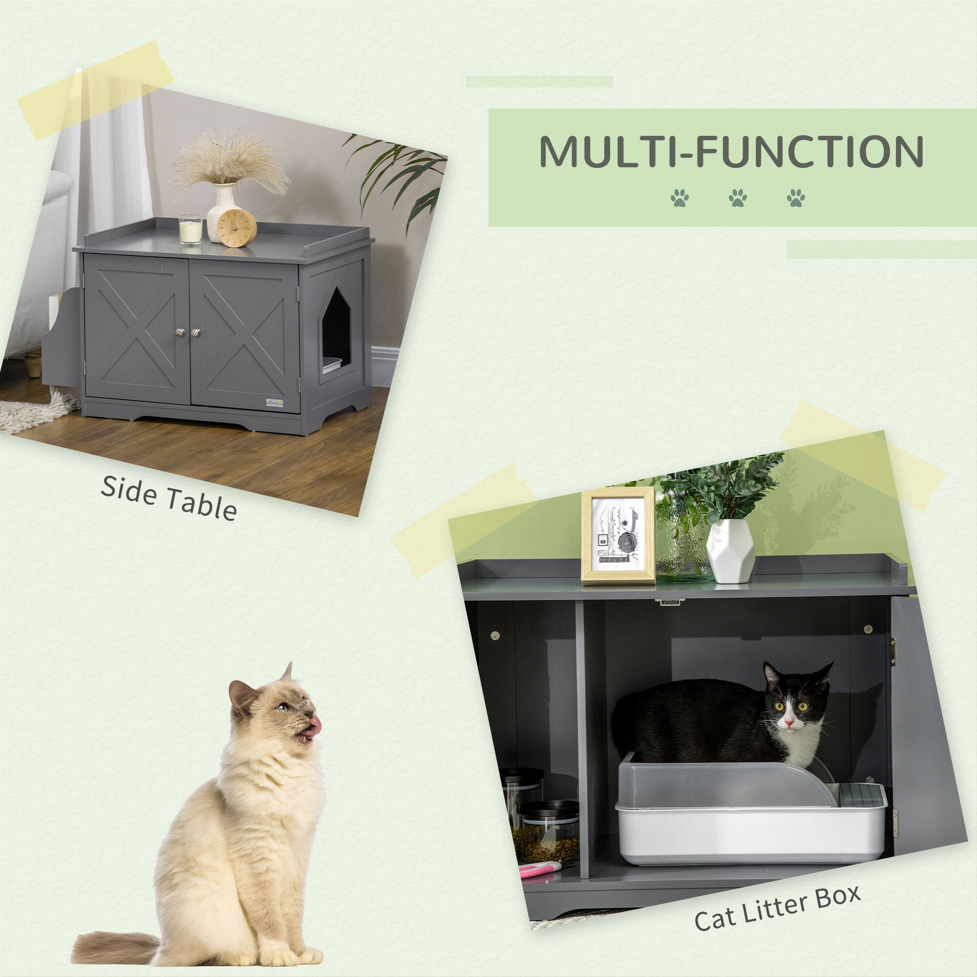 MULTI-FUNCTION

Side Table

Cat Litter Box