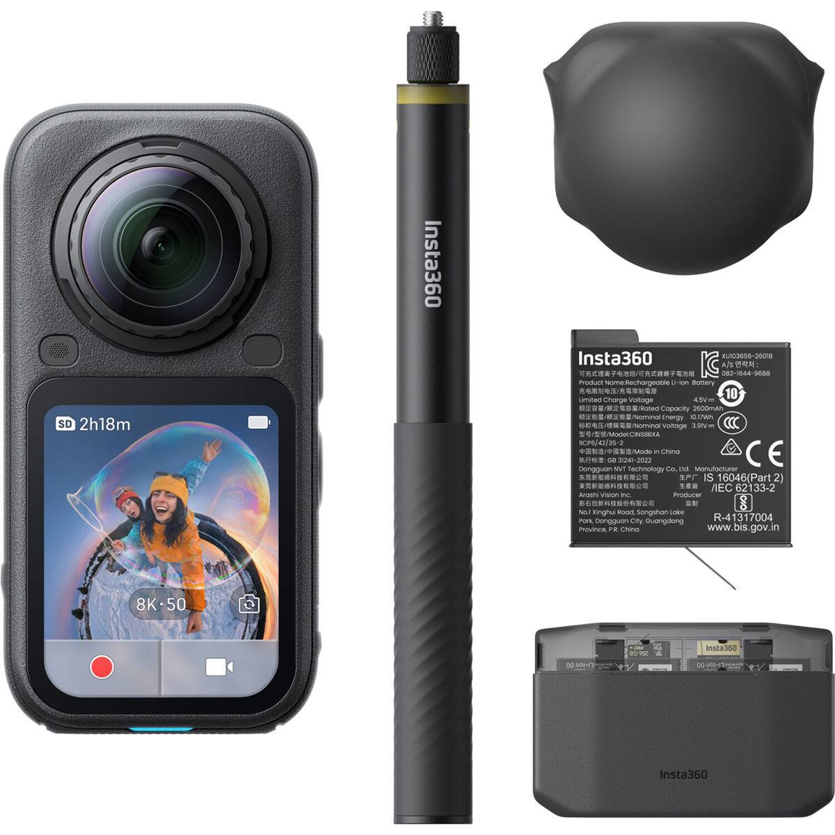 SD 2h18m

Insta360

Insta360 XUI03656-26018 4/s : / 082-1644-9688 Product U-ion Battery Limited 4.5Vm 10 Charge Voltage Rated Capacity 2600mAh Nominal Energy / Nominal Voltage 3.9N m NCPS/42/35-2 Mode 2 China CE 31241-2022 Dongguan NVT Technology Co, Ltd. Manufacturer IS 16046(Part 62133-2 Arosh Vision Inc. Producer CHO No. Xinghu Road, Songshan Lake, Dongguan City, Guangdong Province, PR China www.bis.gov.in

8K50

Insta360