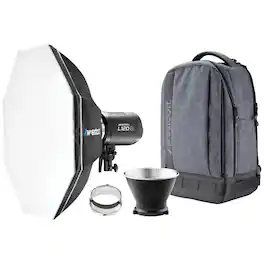Westcott - L120-B 120W Bi-Color COB LED Light Backpack Kit, Black