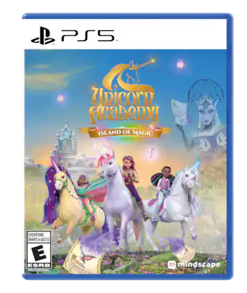 PS5 Unicorn Academy ISLAND OF MAGIC EVERYONE ENFANTS D'ADULTES E ESRB PROVISIONAL mindscape - E (Everyone)