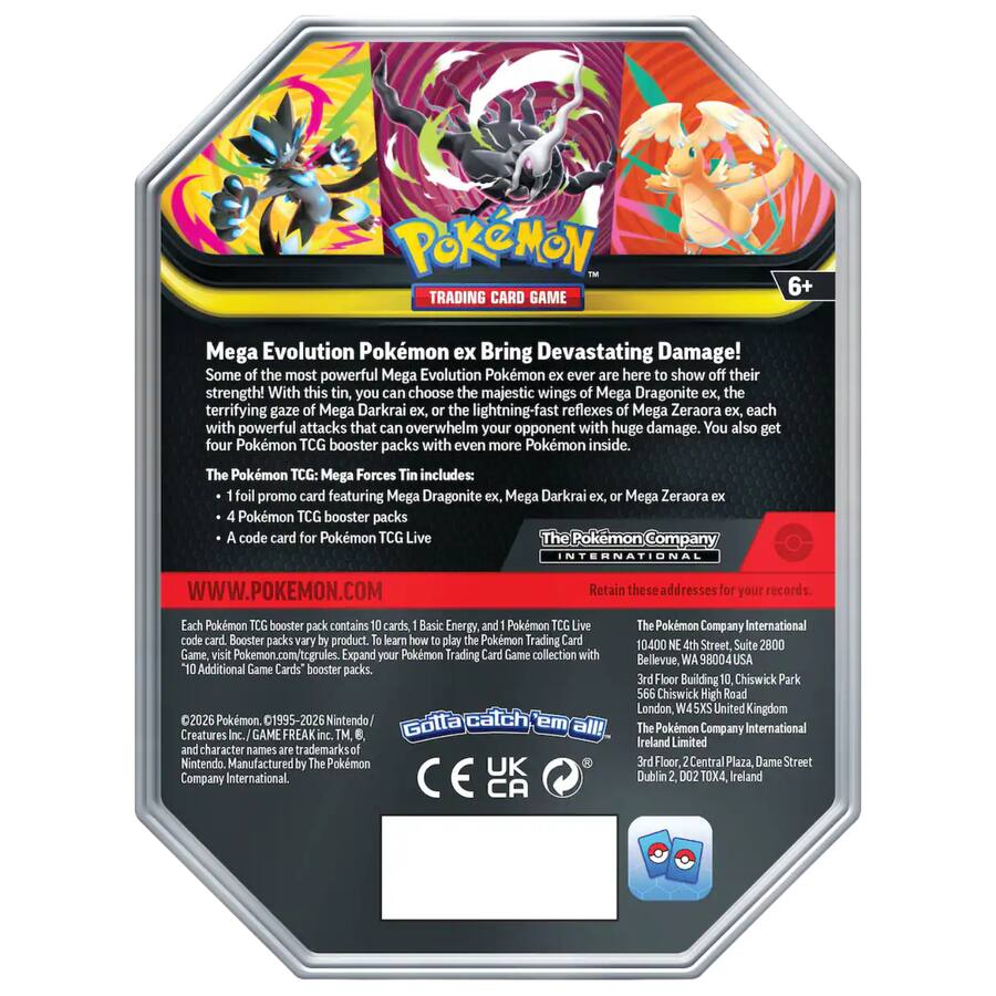 Reflex Mega Pokémon Pokemon Mega Forces Tin | Mega Zeraora ex - Best Buy