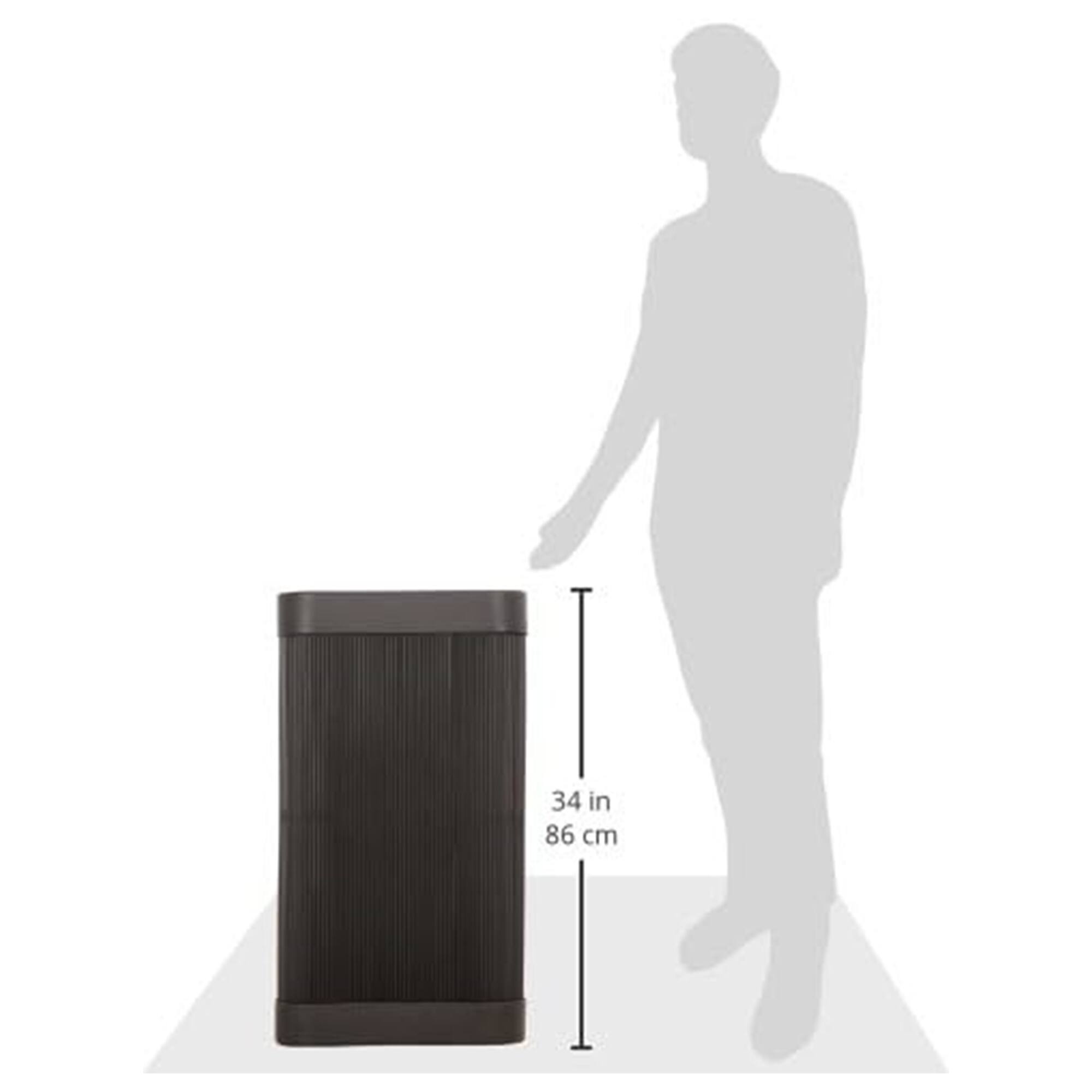 Alt View 1. Safco - Safco At-Your-Disposal 38 Gallon Trash Can for Offices and Break Rooms, Black - Black.