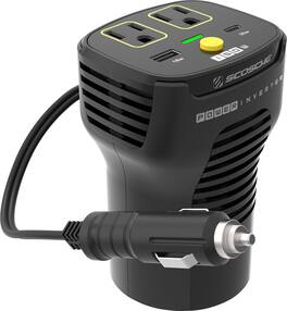 Scosche - INVERT120 Portable Power Inverter - Black