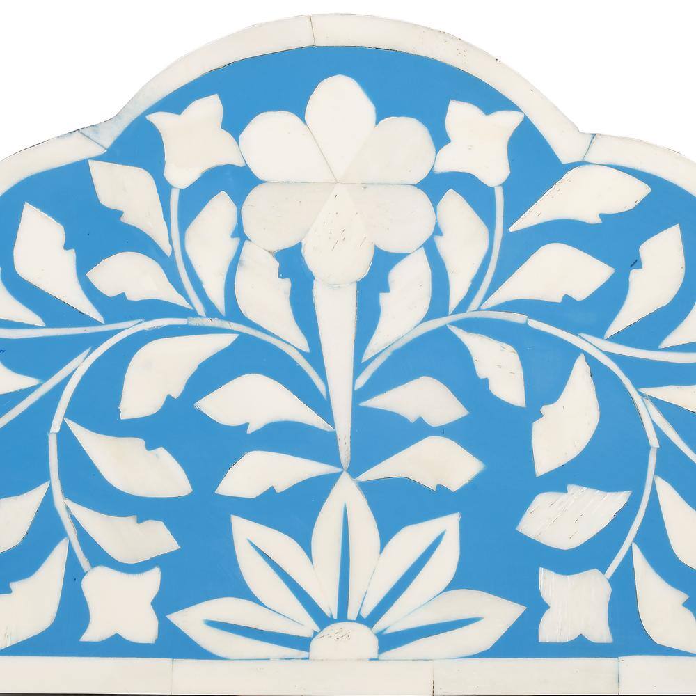 Alt View 8. Butler Specialty - Vivienne Bone Inlay Wall Mirrored - Sky Blue.