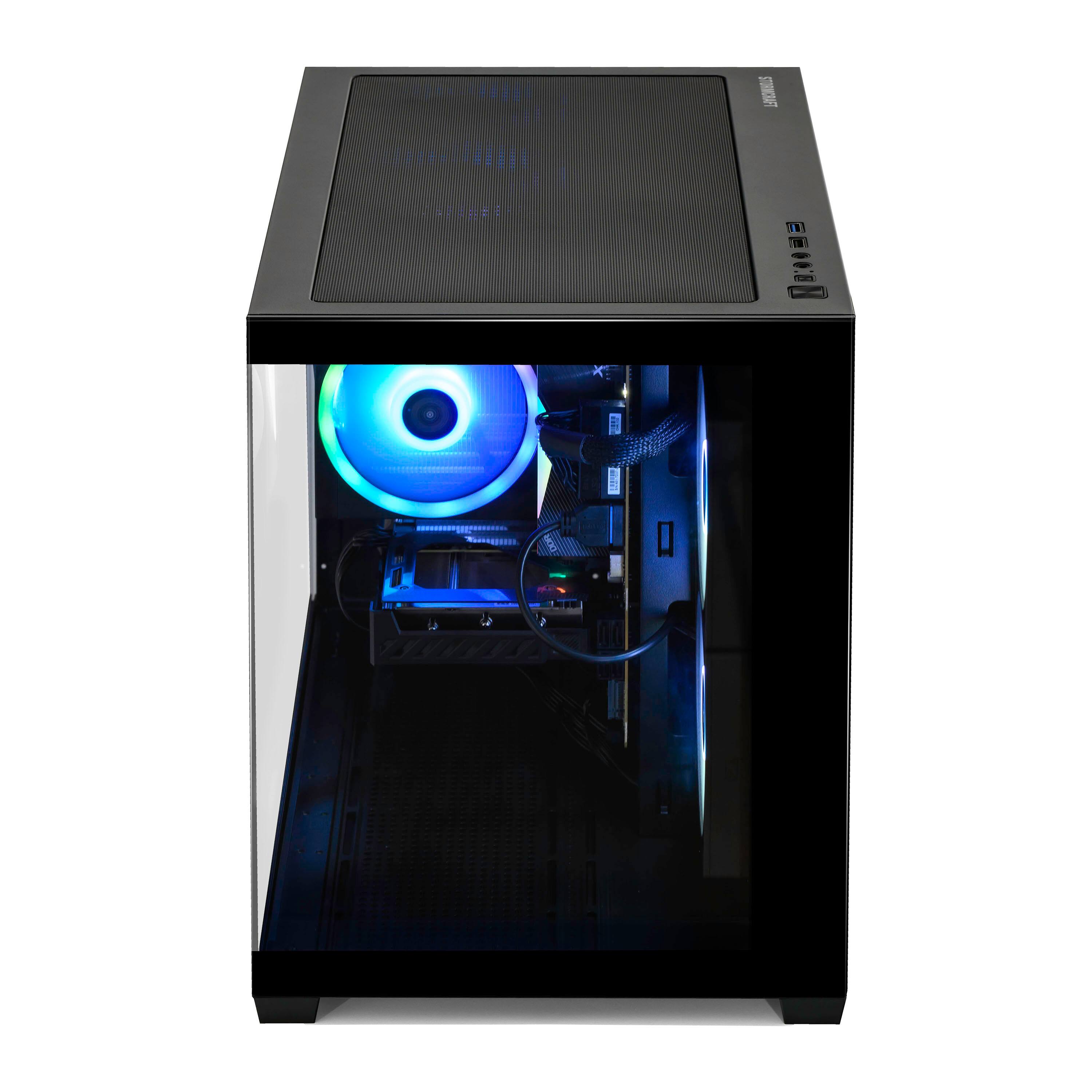 Alt View 3. STORMCRAFT - Gaming PC SIRIUS Intel i7 14700F NVIDIA GeForce RTX 5060 2TB SSD 32GB 6000MHz RGB - Windows 11 Home - Black.