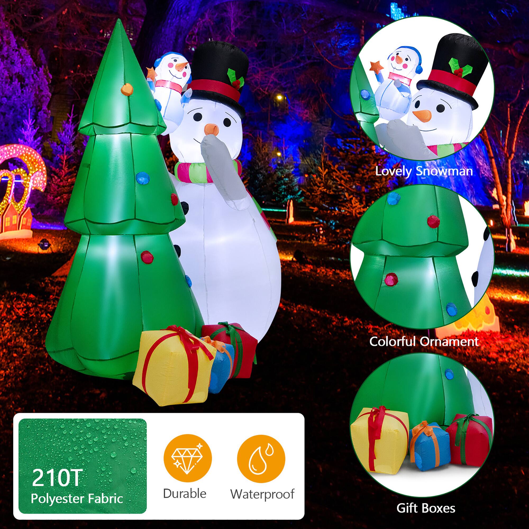 Lovely Snowman  
Colorful Ornament  
210T Polyester Fabric  
Durable  
Waterproof  
Gift Boxes