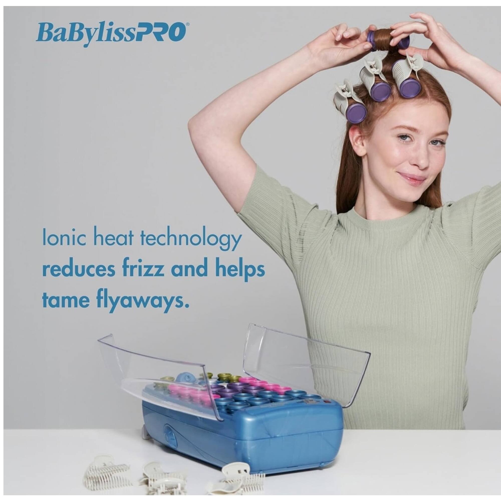 BaBylissPRO  
Ionic heat technology reduces frizz and helps tame flyaways.