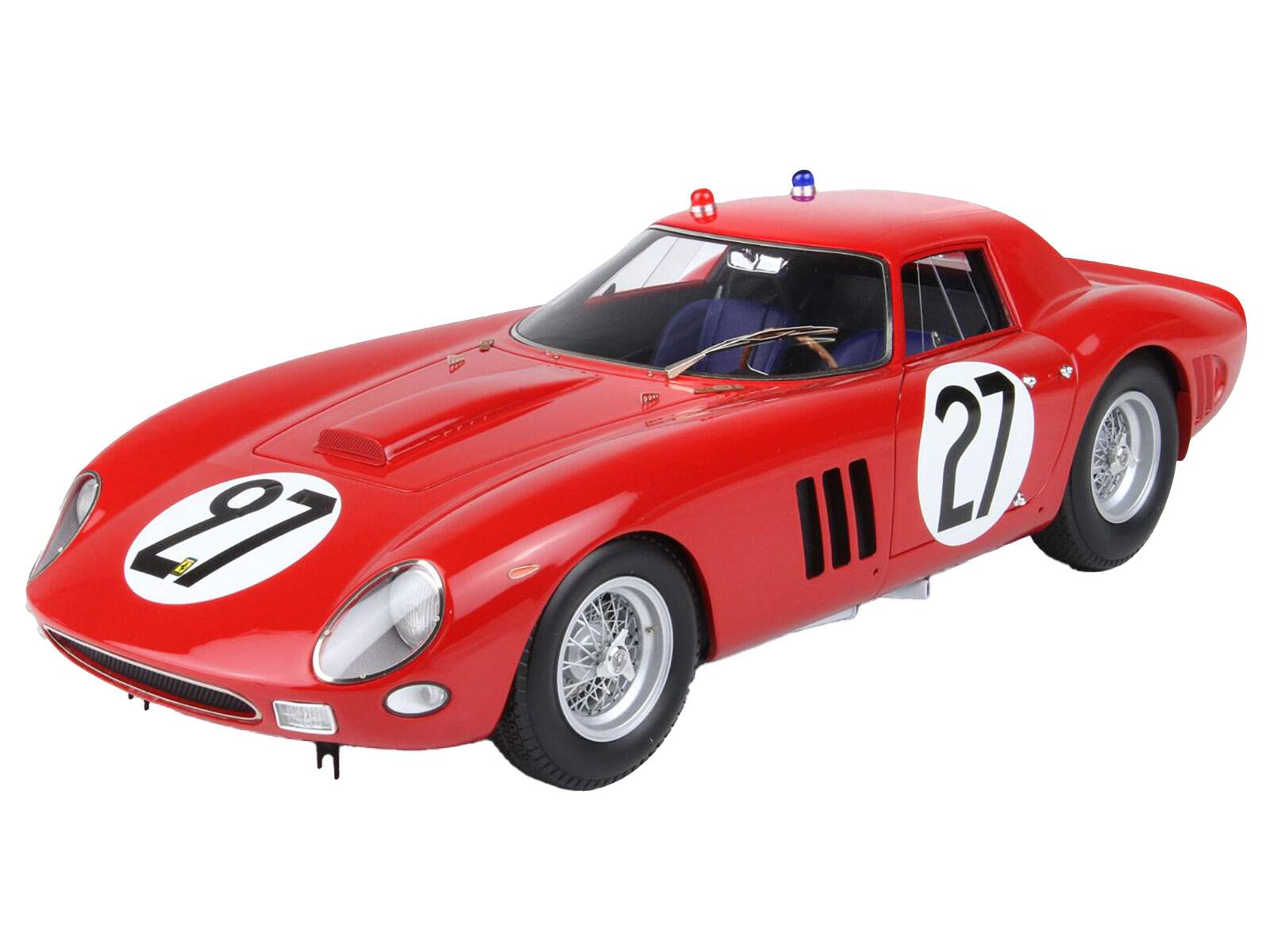 Alt View 1. BBR - Ferrari 250 GTO #27 "24 Hours of Le Mans" (1964) with DISPLAY CASE Limited Edition to 200 pieces 1/18 Model Car by BBR.