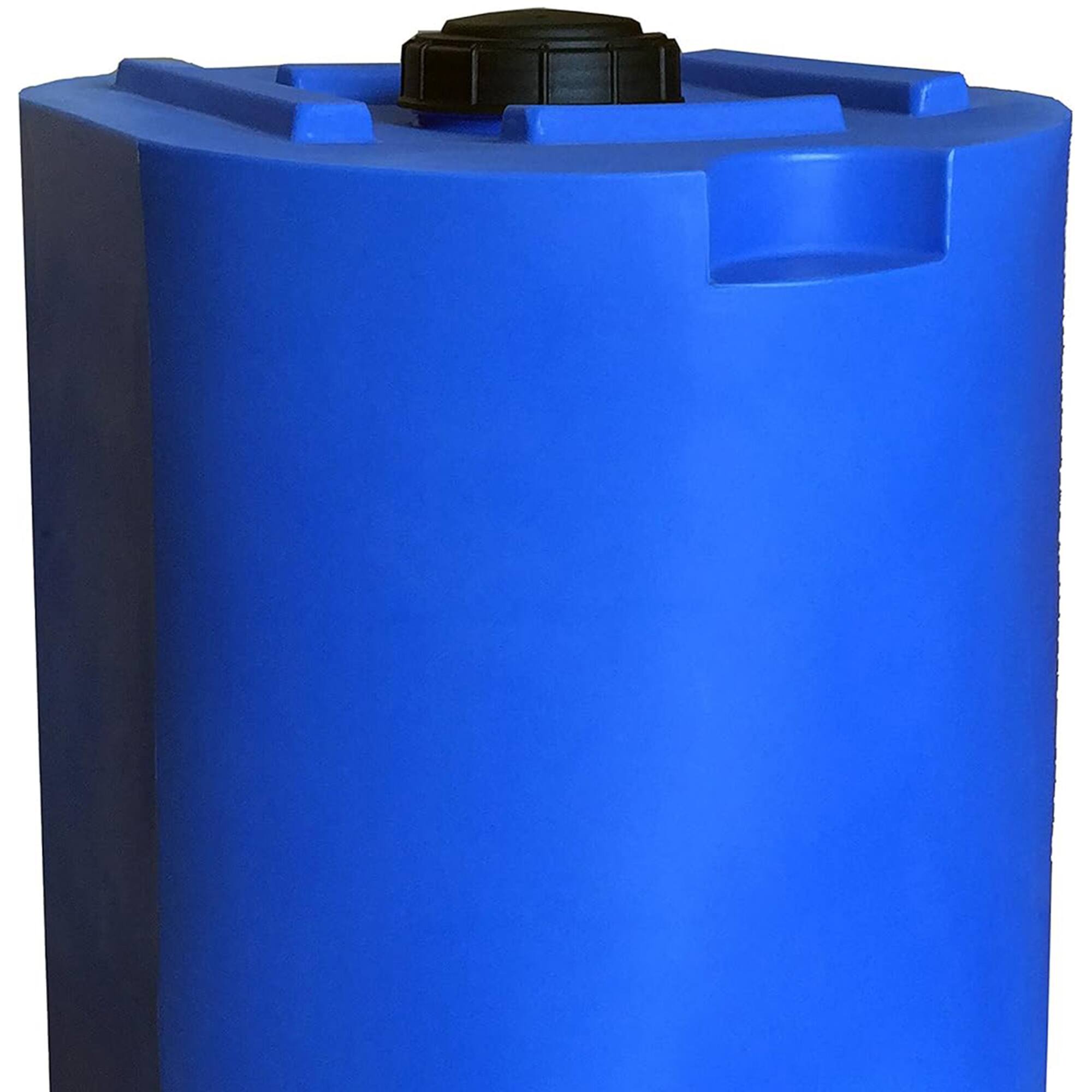 Alt View 4. WaterPrepared - WaterPrepared 55 Gal Stackable Design Utility Water Tank with Large Cap, Blue - Blue.