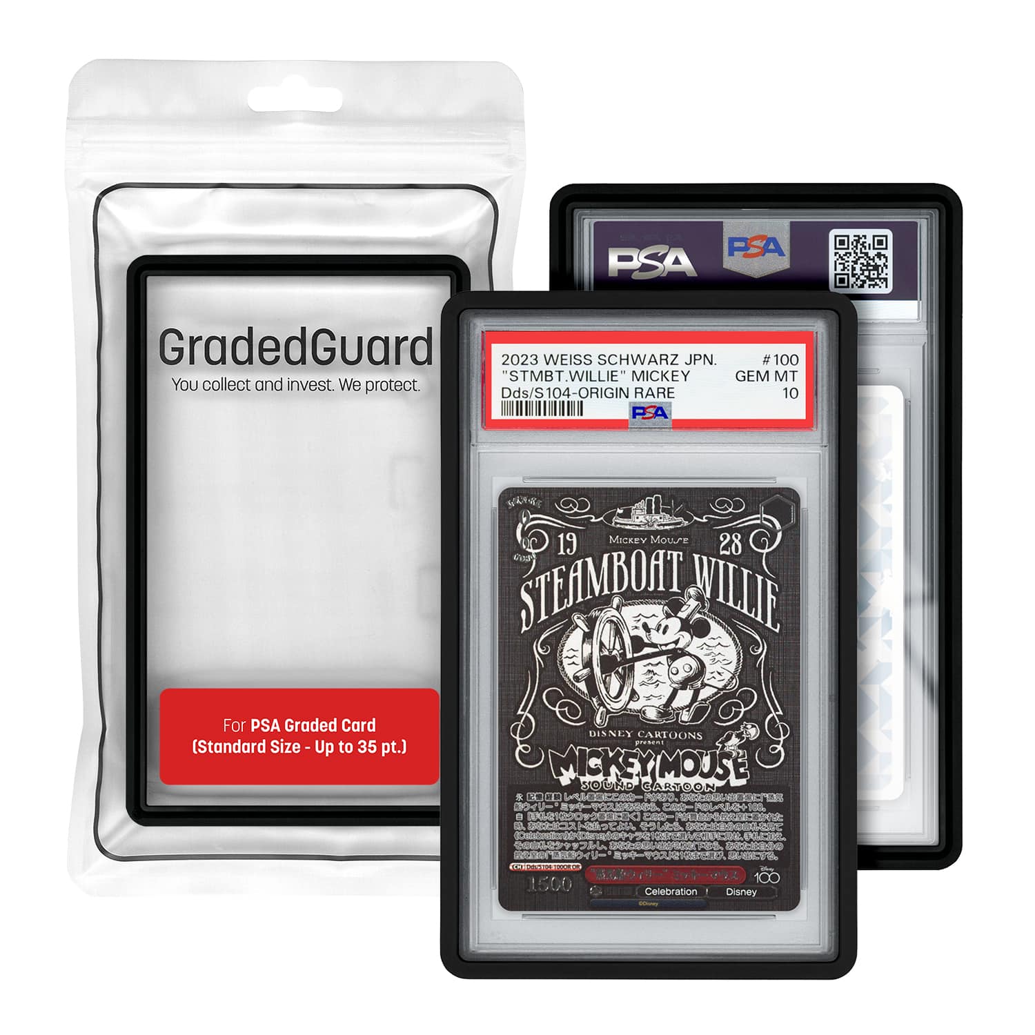 GradedGuard - PSA Card Slab Protector Case - Black price history on PriceWatchPro