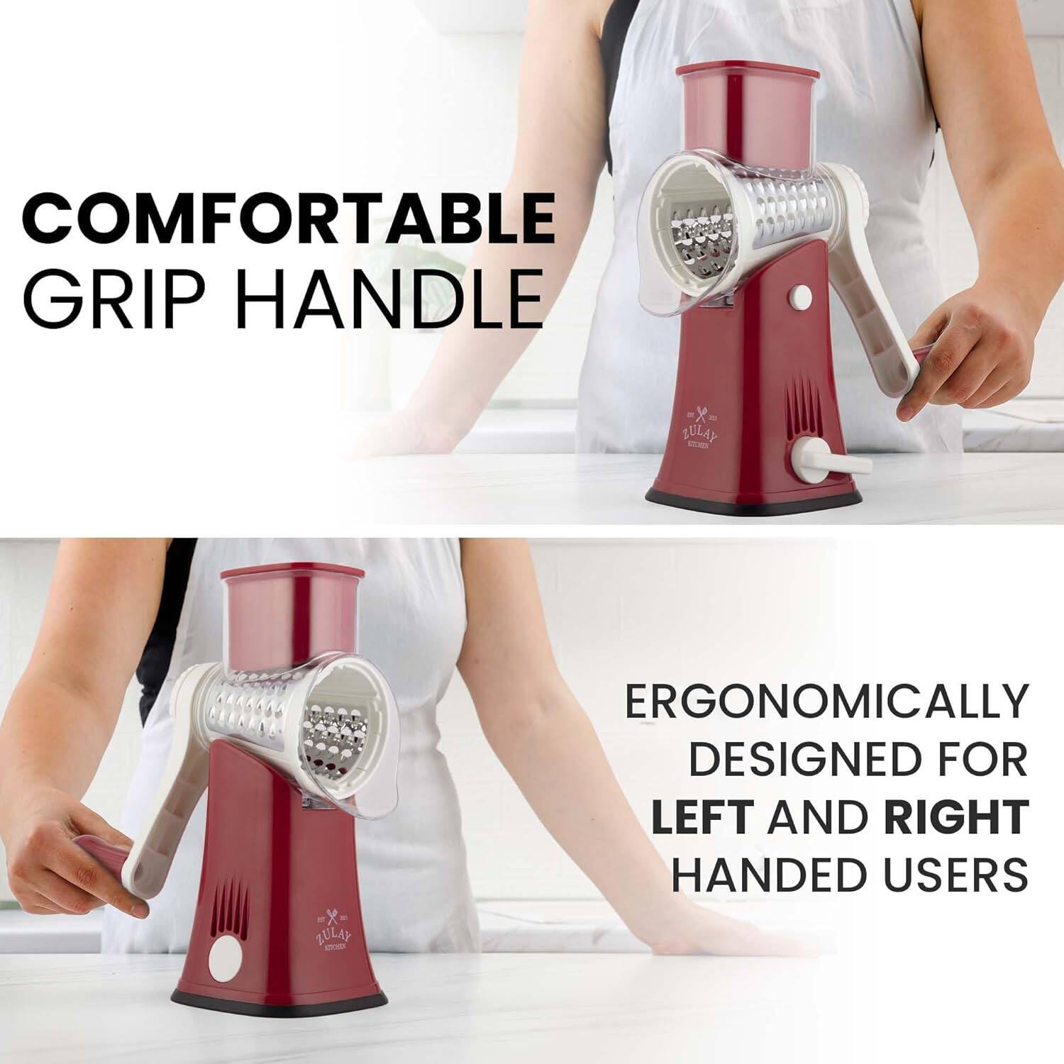 COMFORTABLE GRIP HANDLE

ERGONOMICALLY DESIGNED FOR LEFT AND RIGHT HANDED USERS