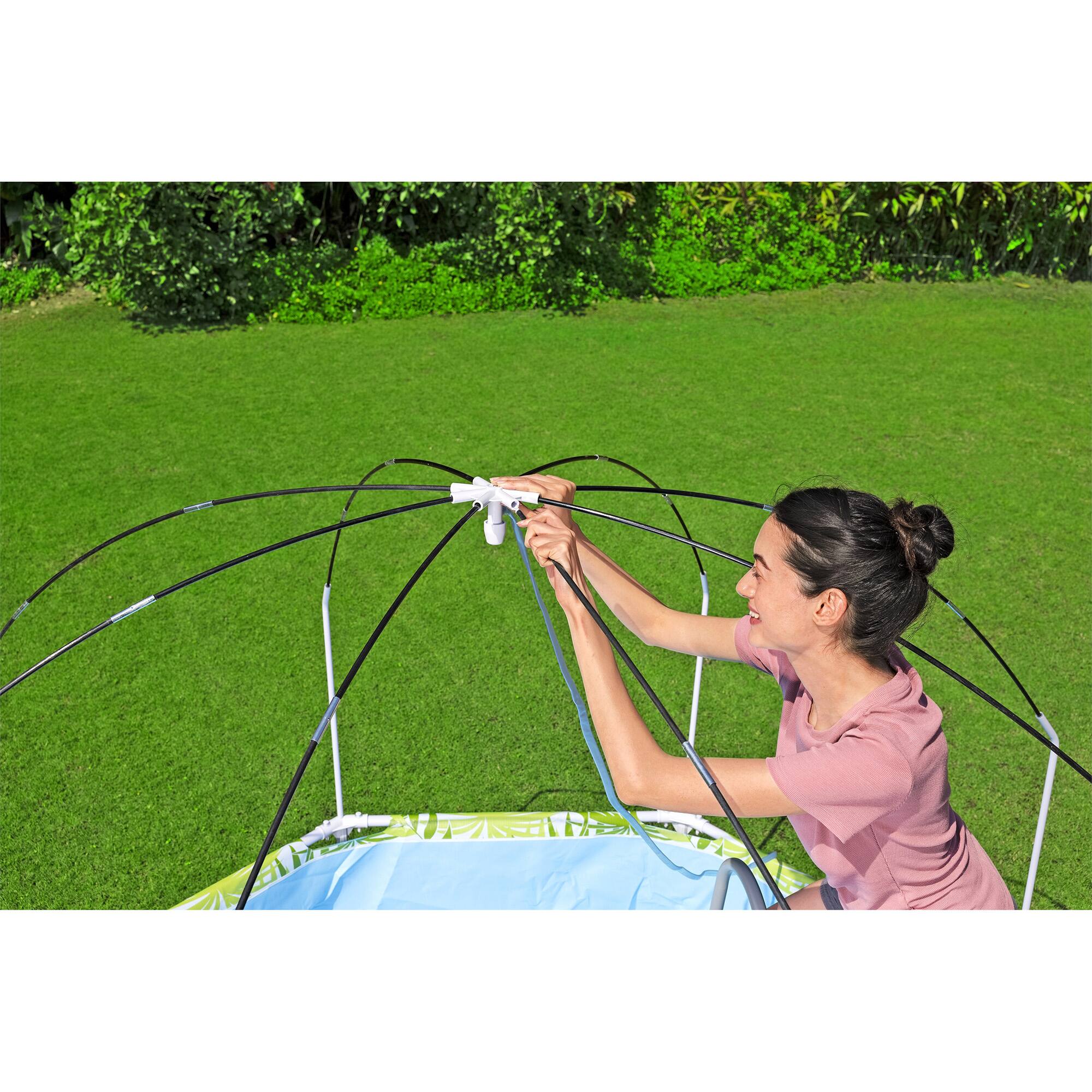 Alt View 4. Bestway - H2OGO!Splash-In-Shade Play Pool - 8' x 20" - 446 , UV Safe Shade Cover With Water Mister, Kids Pool.