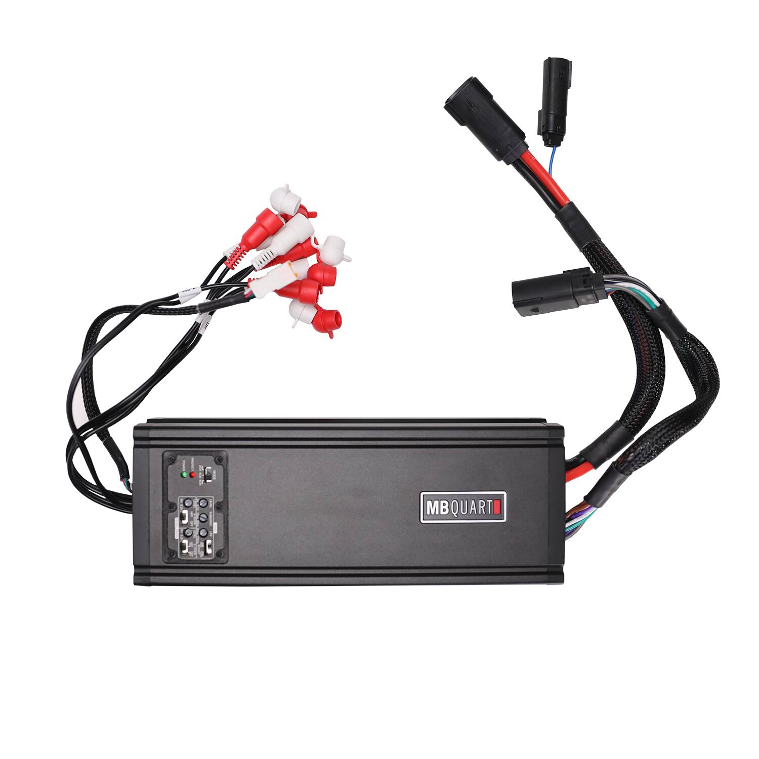 Alt View 8. MB Quart - MB Quart Discus 5 Channel Marine Amplifier with Top Mounted Controls, 500 Watts - Black.