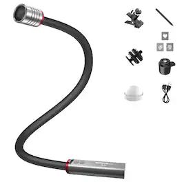 Neewer - BASICS ML01 4W Bendable Macro LED Light, USB-C, 2500mAh, CRI95, Silver - Silver