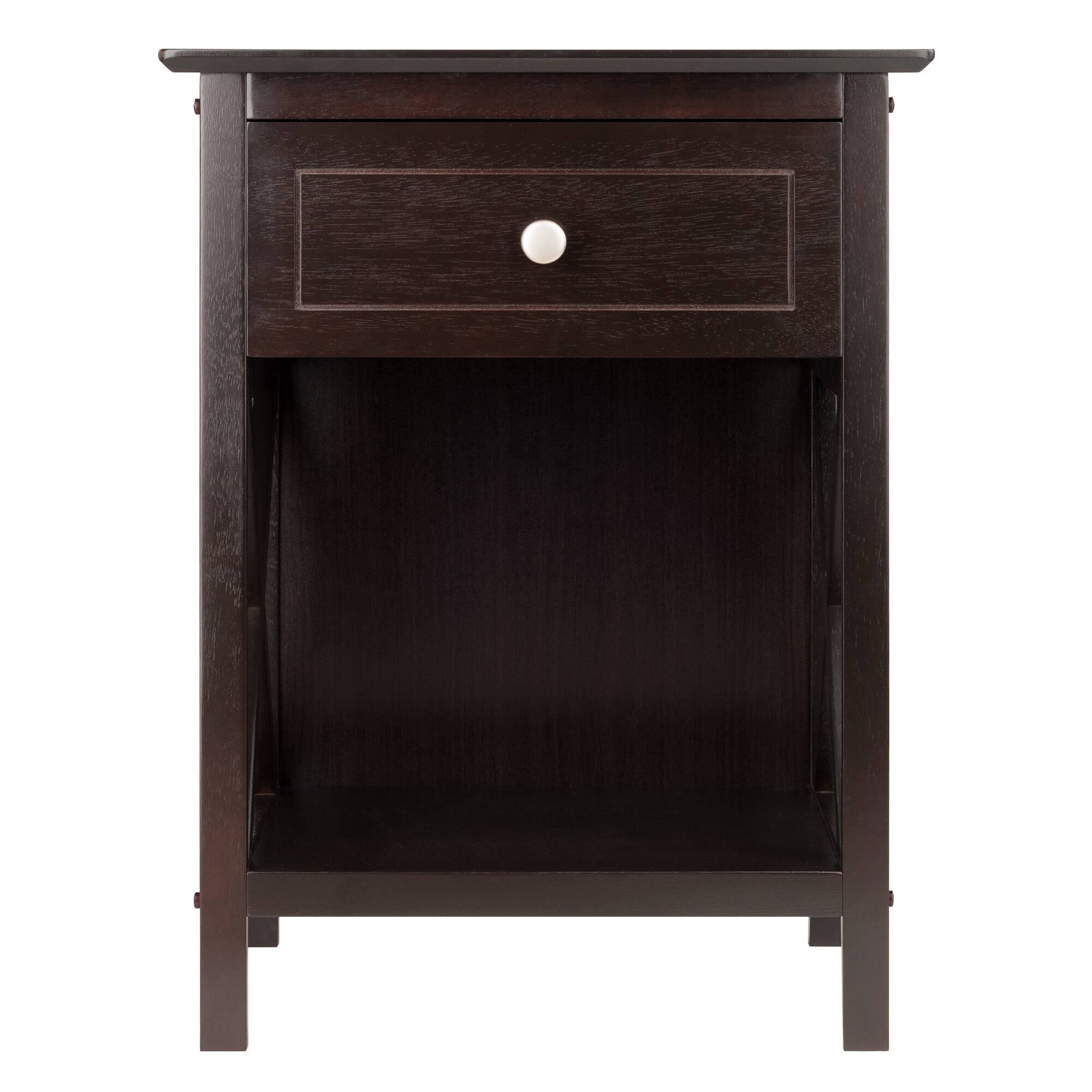 Left. Winsome Wood - Xylia Accent Table, Nightstand - Coffee.