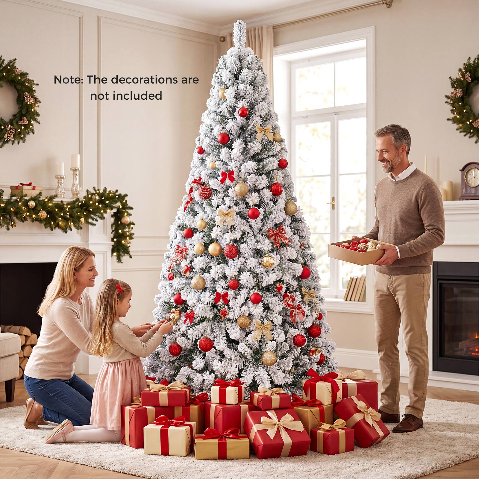 Note: The decorations are not included