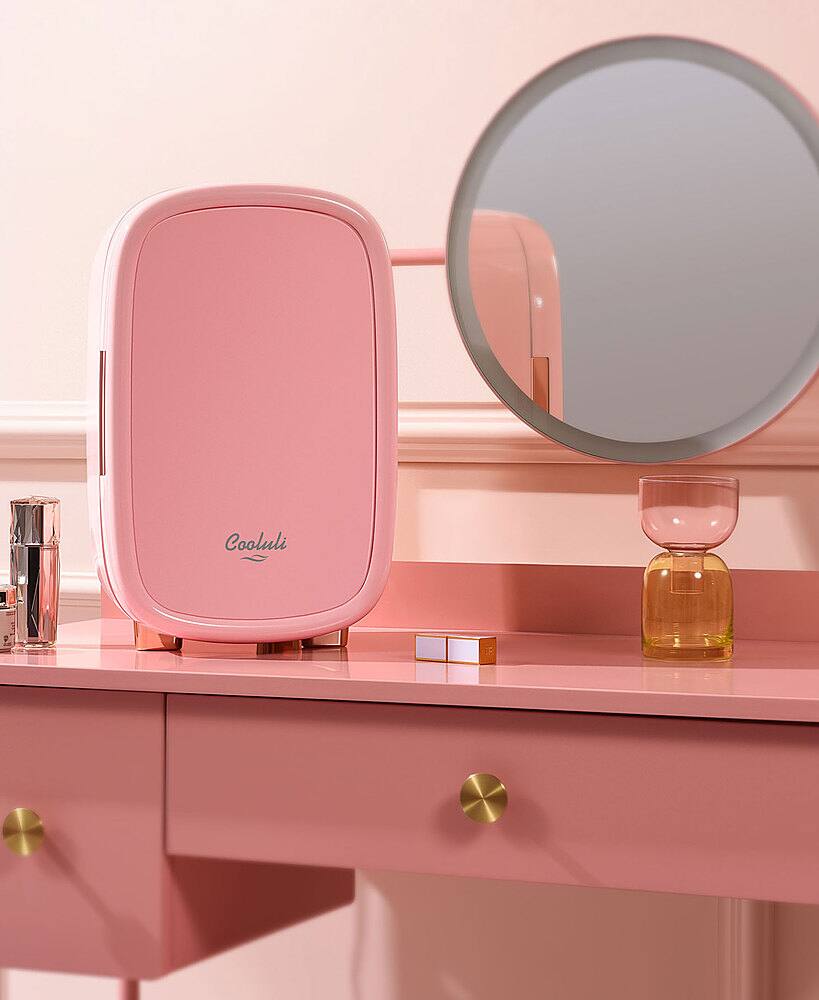 Alt View 12. Cooluli - Beauty 12-liter Skincare Fridge - Pink.