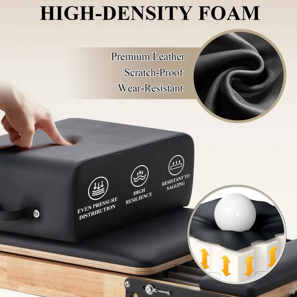 HIGH-DENSITY FOAM

Premium Leather  
Scratch-Proof  
Wear-Resistant

- EVEN PRESSURE DISTRIBUTION
- HIGH RESILIENCE
- RESISTANT TO SAGGING