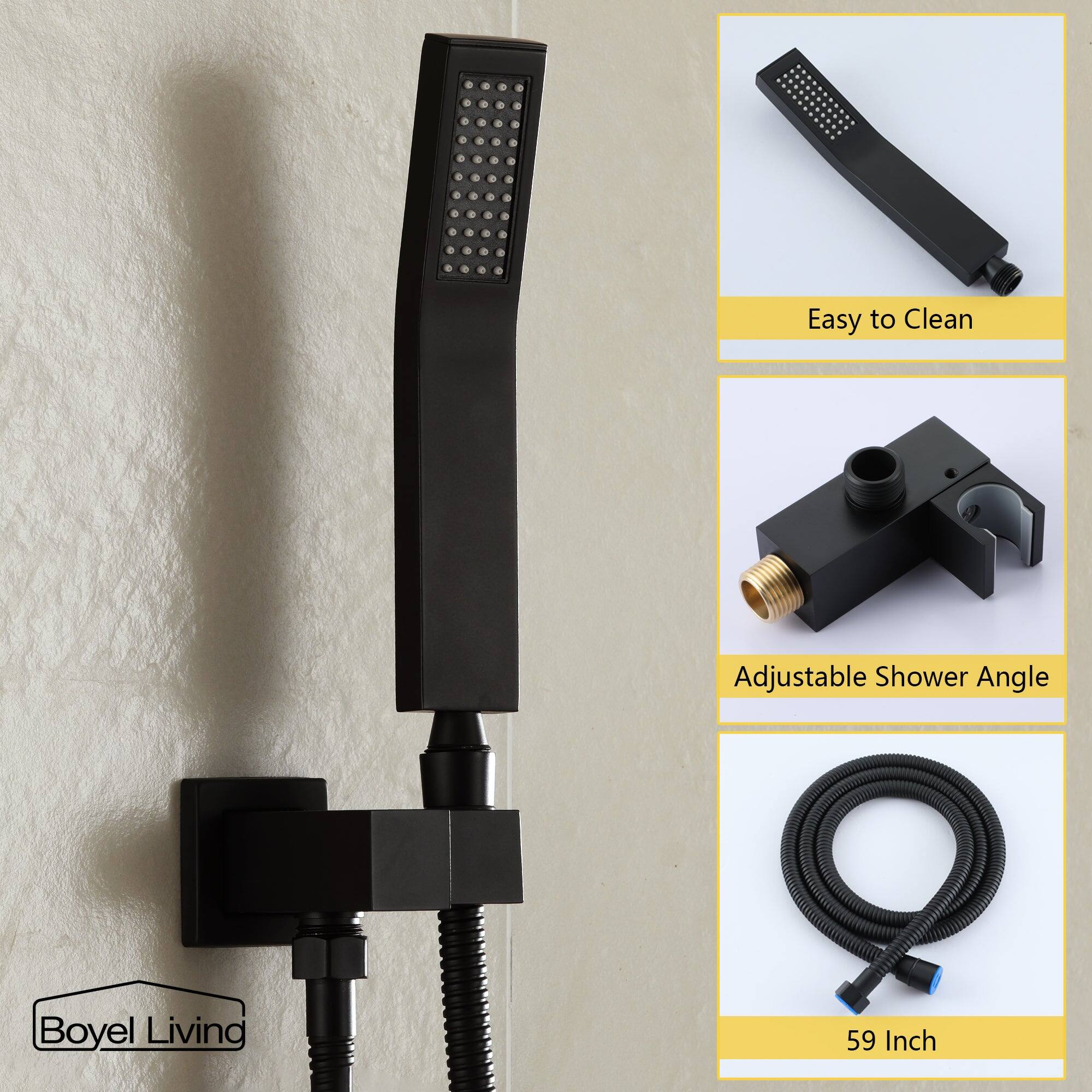 Easy to Clean, Adjustable Shower Angle, 59 Inch