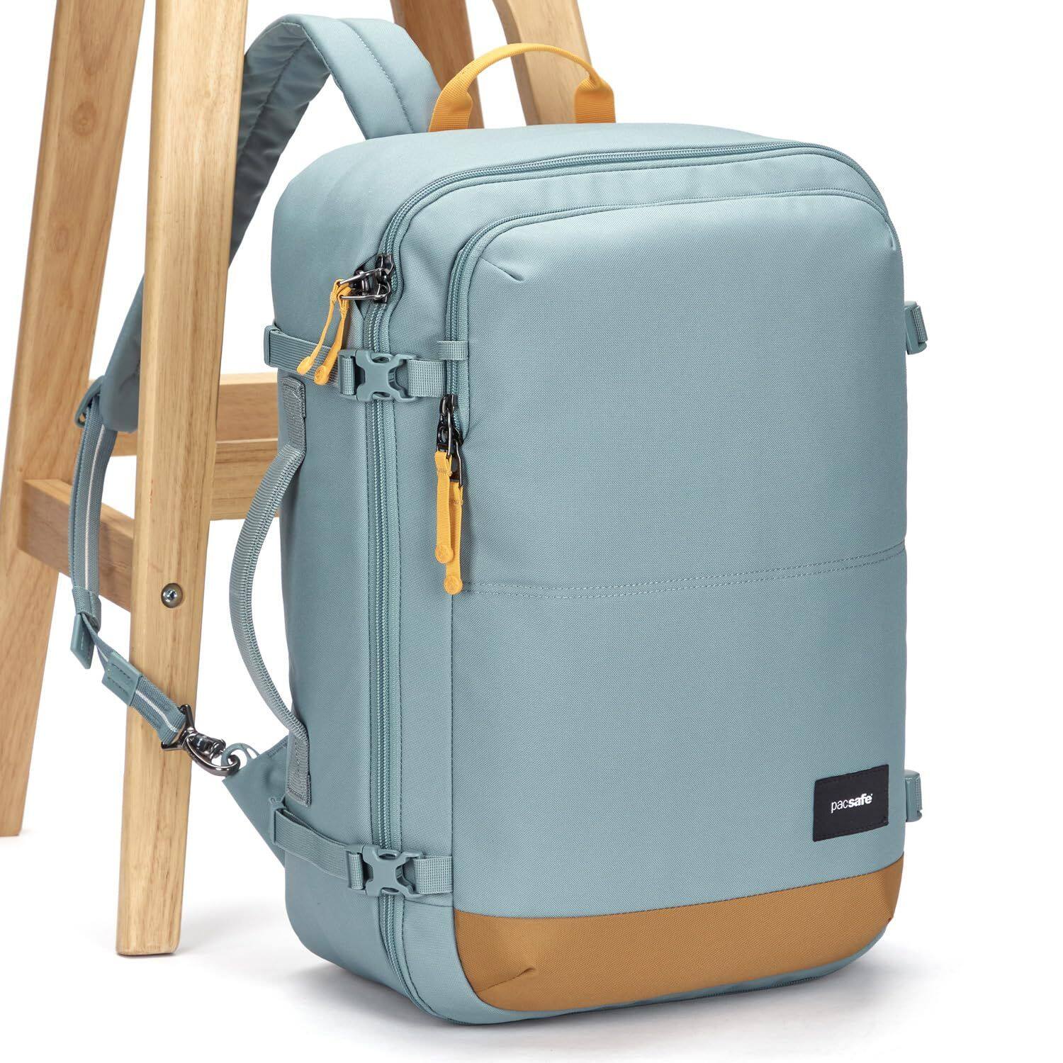 Alt View 1. Pacsafe - GO 34L Carry-on Backpack, Fresh Mint - Fresh Mint.