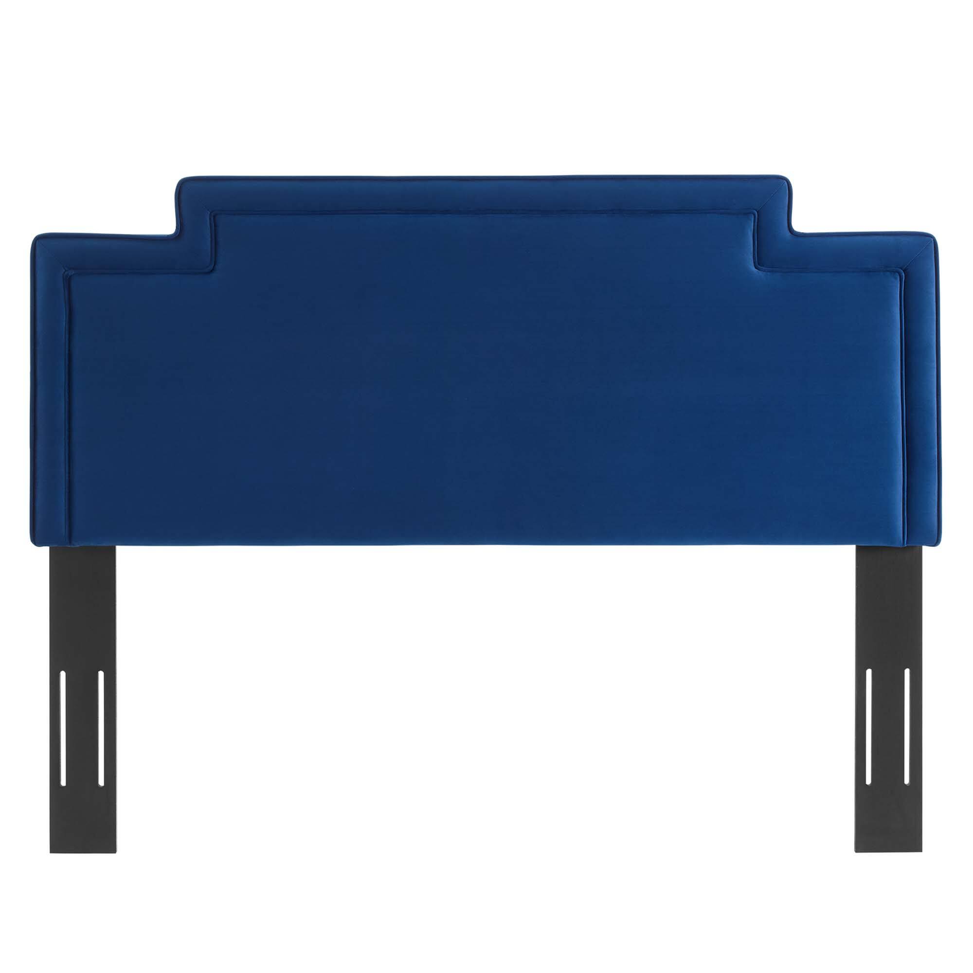 Back. Modway - Transfix Performance Velvet King/California King Headboard by Modway - Navy.