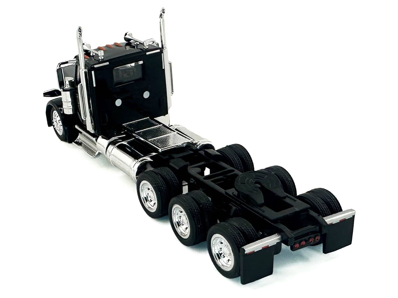 Alt View 4. HO Logistics Replicas - Peterbilt 589 3-Axel Day Cab Black 1/87 (HO) Scale Plastic Model Car by HO Logistics.