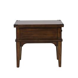 Liberty Furniture Industries - Aspen Skies End Table in Russet - Brown