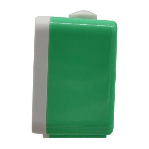 Back. Seiko - Seiko 3.5"  Akarui Alarm Clock, White - White.