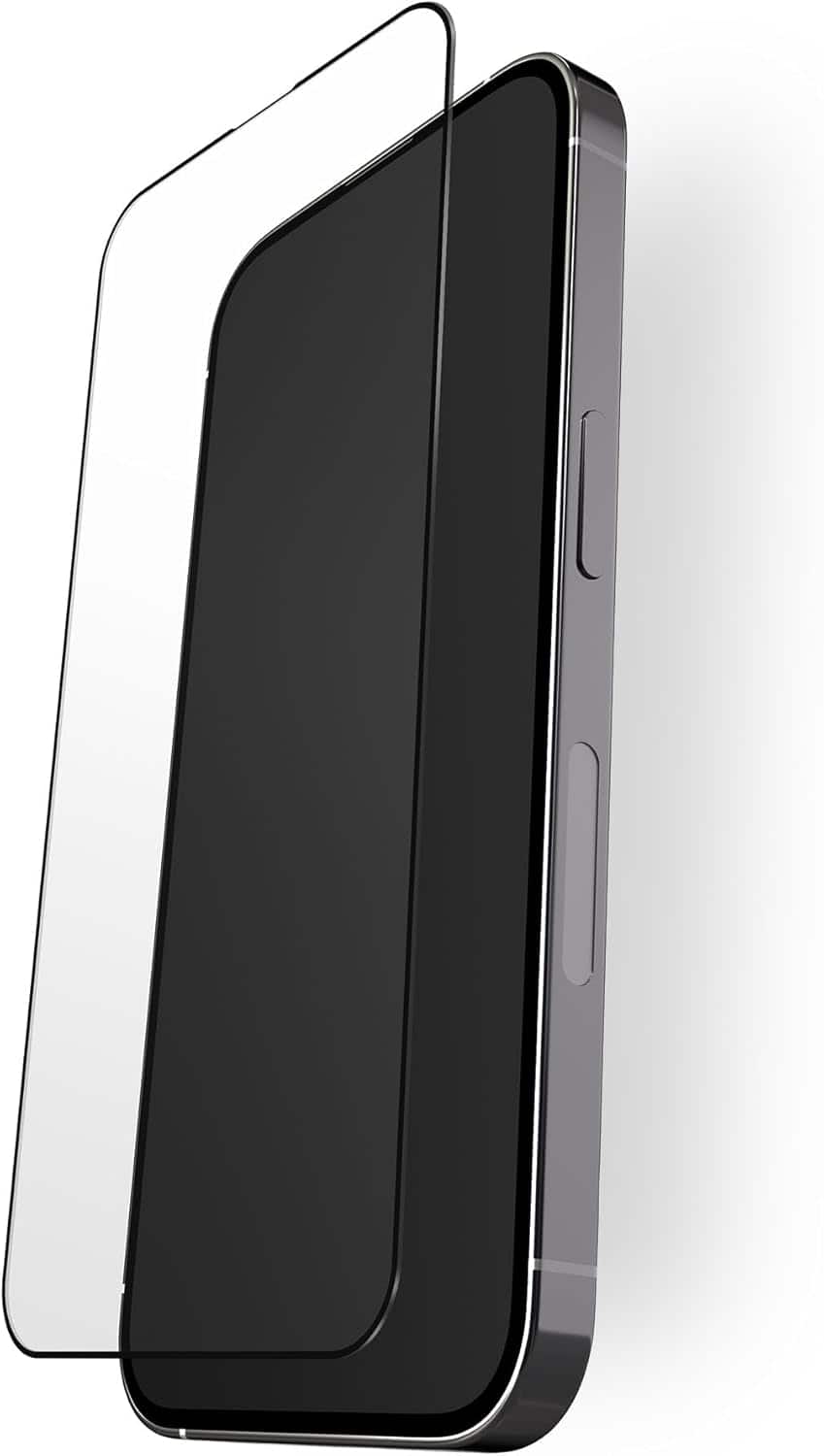 BodyGuardz - Pure 3 Tempered Glass Screen Protector 5X Stronger Impact & Scratch Protection - iPhone 6.1 Pro 2023/6.1 2023 - Clear