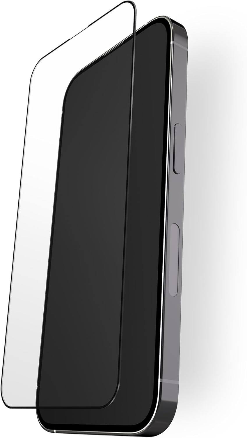 Front. BodyGuardz - BodyGuardz Pure 3 Tempered Glass Screen Protector 5X Stronger Impact & Scratch Protection - iPhone 6.1 Pro 2023/6.1 2023 - Clear.