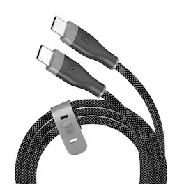 j5create - USB-C 60W Ultra Soft Double-Braided Fast Charging Cable - Black