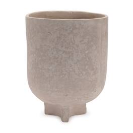 BreeBe - Recycled Paper Chalk Vase 7"H - Beige