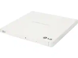 LG - External CD/DVD Rewriter With M-Disc Mac & Surface Support (White) - Model GP65NW60
