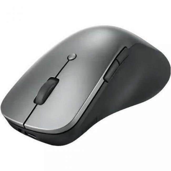 Lenovo - Professional Bluetooth Rechargeable Mouse - Optical - Wireless - Bluetooth - Rechargeable - 4000 dpi - Wireless - Storm Gray