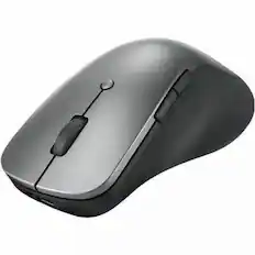 Front. Lenovo - Lenovo Professional Bluetooth Rechargeable Mouse - Optical - Wireless - Bluetooth - Rechargeable - Storm Gray - 4000 dpi - Storm Grey.