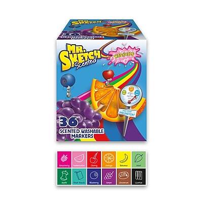 Mr. Sketch - Scented Washable Markers, Chisel Tip, 36 Count (2003992) - Assorted Colors