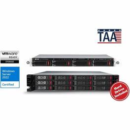 Buffalo - TeraStation 5420RN 4-Bay Secure Business Rackmount NAS 80TB (4x20TB) w/ Hard Drives Included - Annapurna Labs - Black