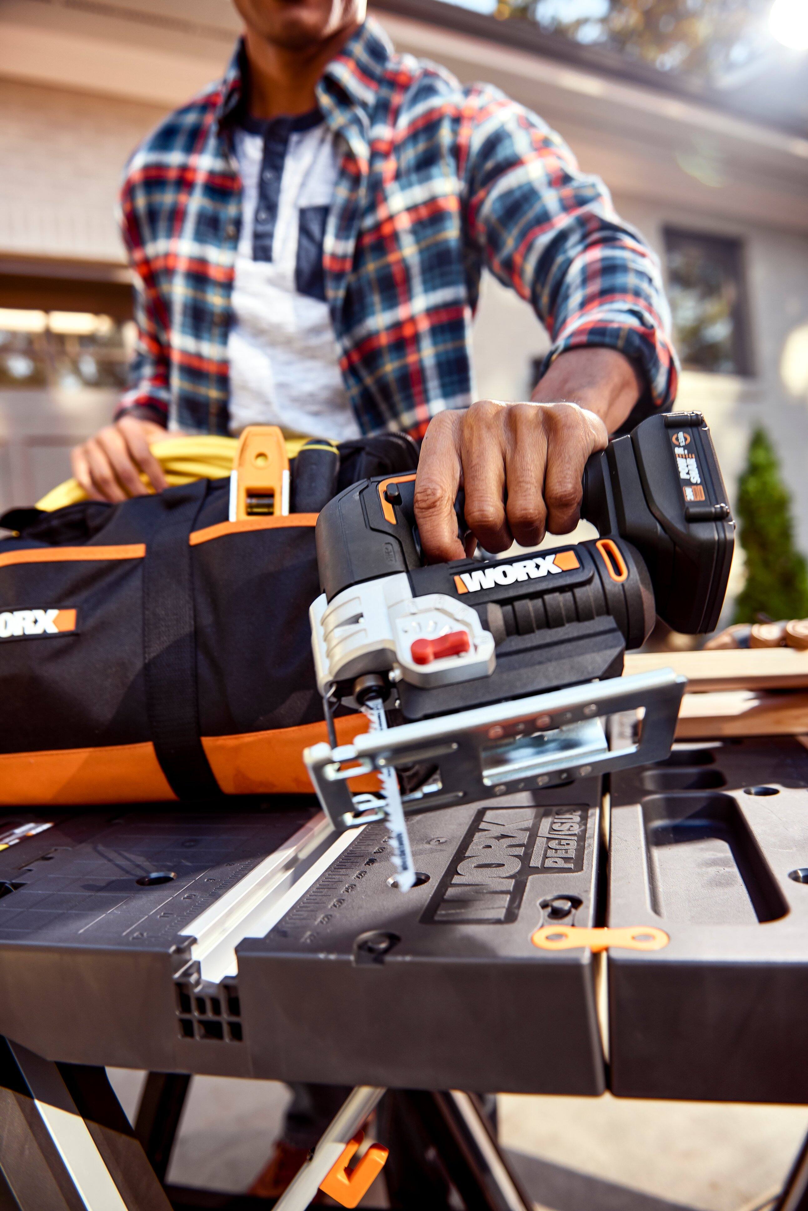 Alt View 13. WORX - 20V Cordless Jigsaw - Black.