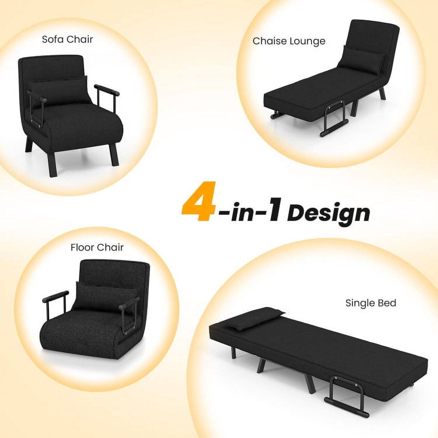Sofa Chair  
Chaise Lounge  
Floor Chair  
Single Bed  

4-in-1 Design