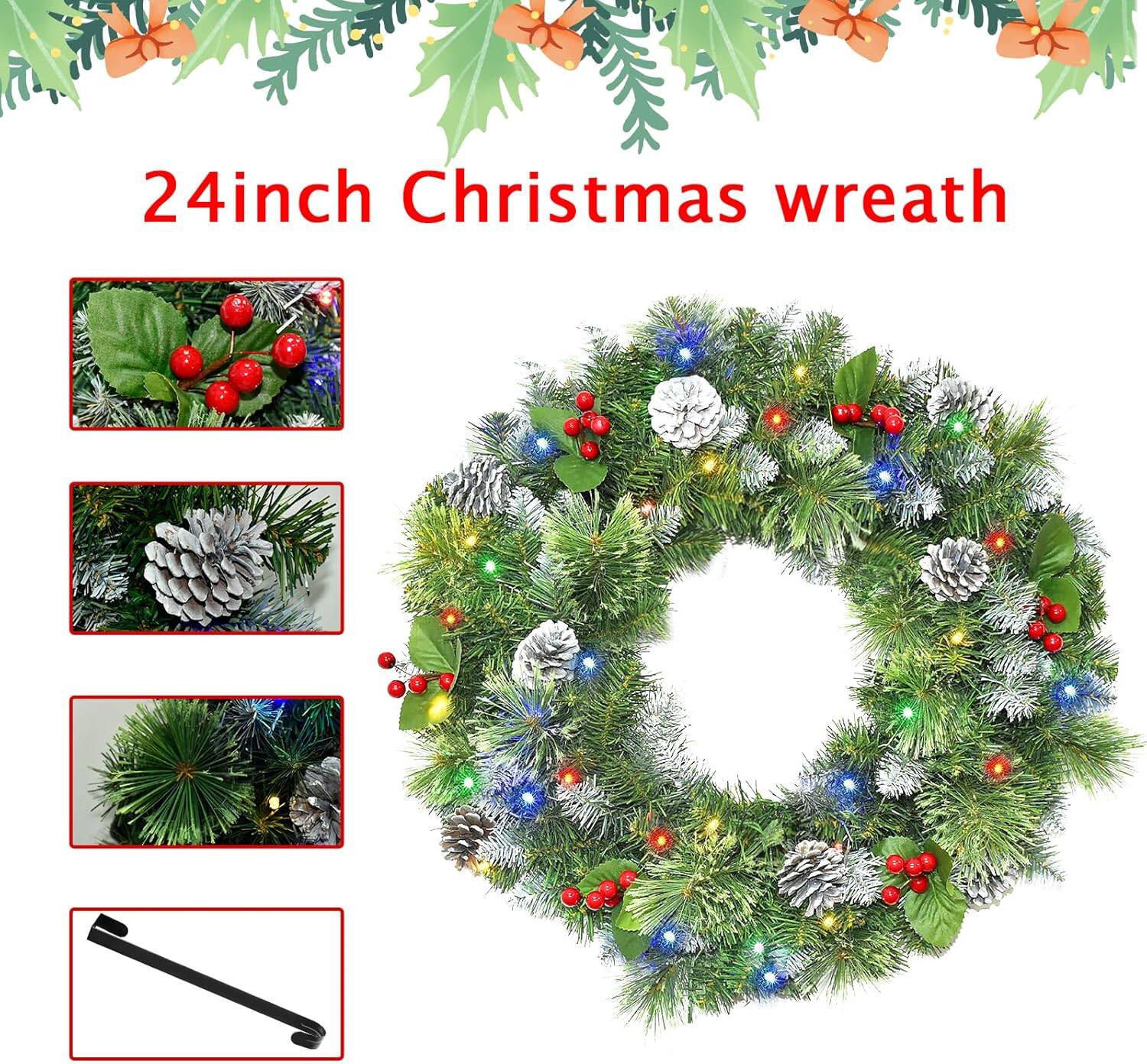 24inch Christmas wreath
