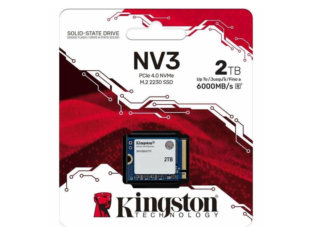 Kingston NV3 M.2 2230 2TB PCIe 4.0 x4 NVMe Internal Solid State